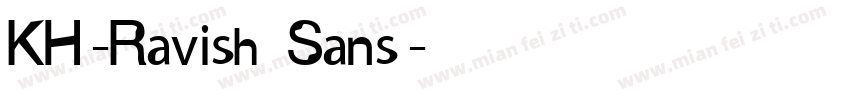 KH-Ravish Sans字体转换